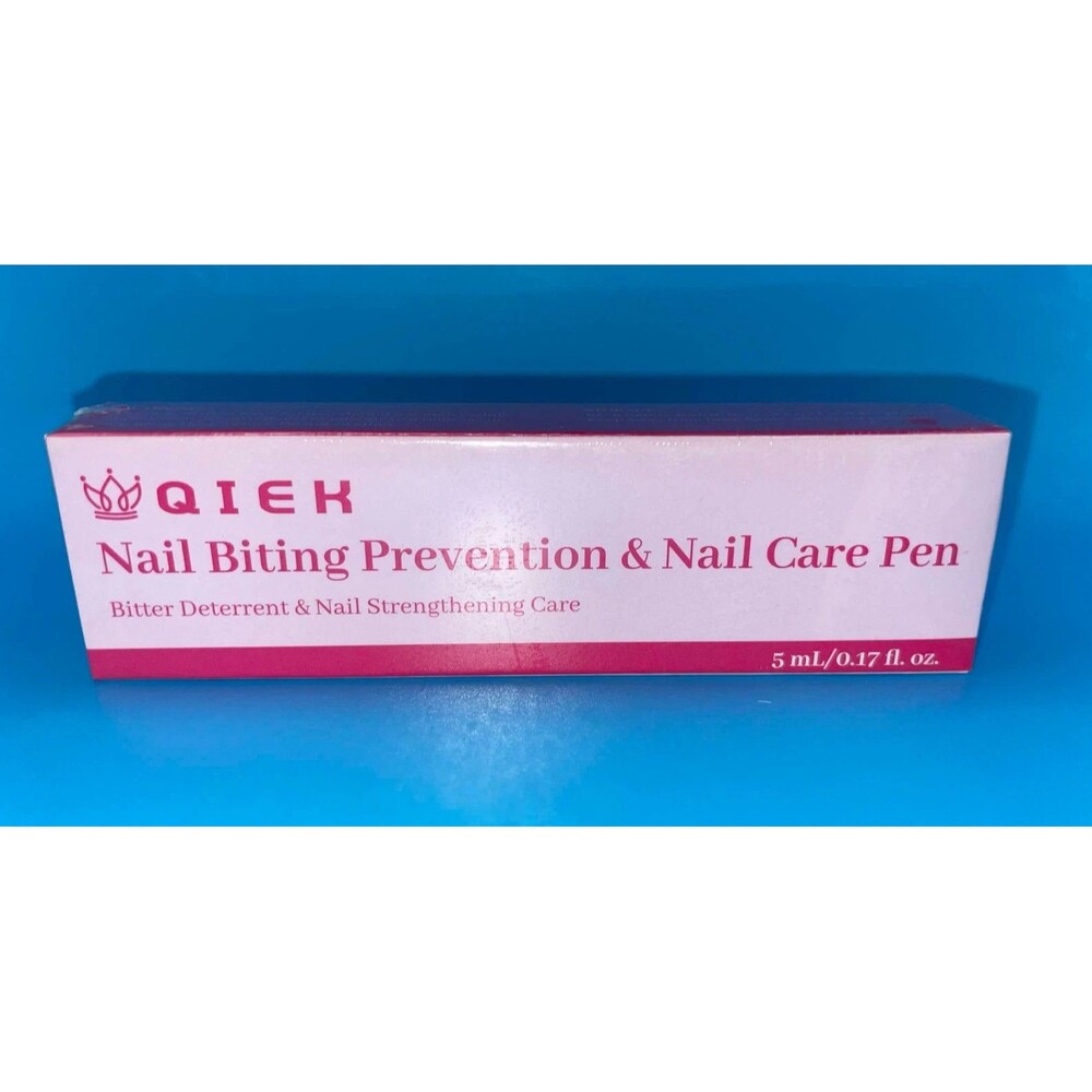 QIEK Nail Biting Prevention& Nail Care Pen Bitter Deterrant & Nail Strengthening